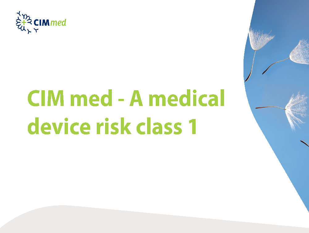 CIM med A Medical Device Risk Class 1